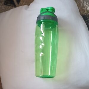 Free Add-on Green Plastic Water Bottle with Black Flip Lid